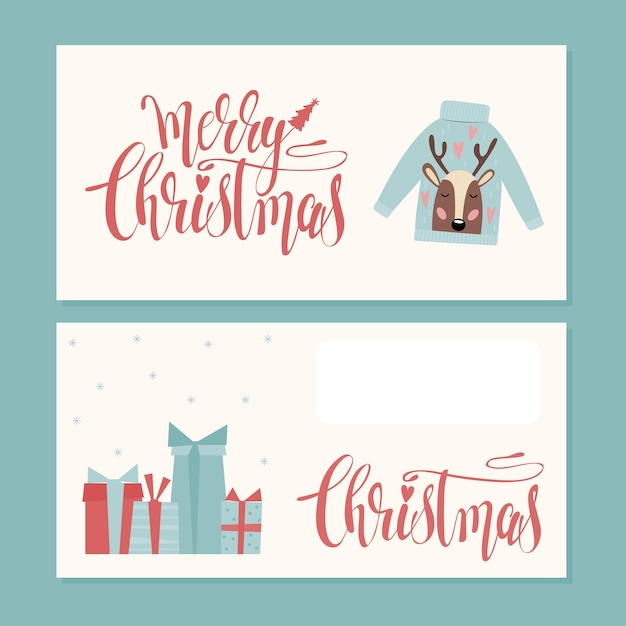 Vector fondo de tarjeta de feliz navidad. patrón de letras de navidad doodle. vector plantilla de tarjeta creativa original de navidad.