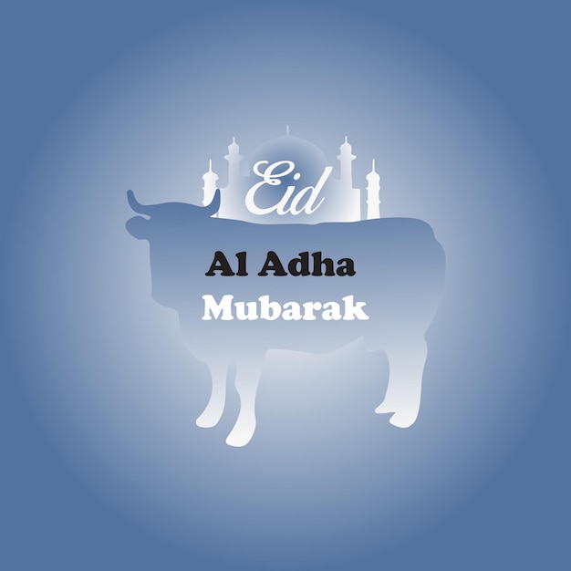 El fondo de la tarjeta islámica de Eid al adha mubarak