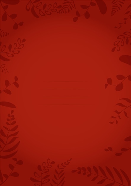 Fondo de tarjeta postal sencillo con hierbas