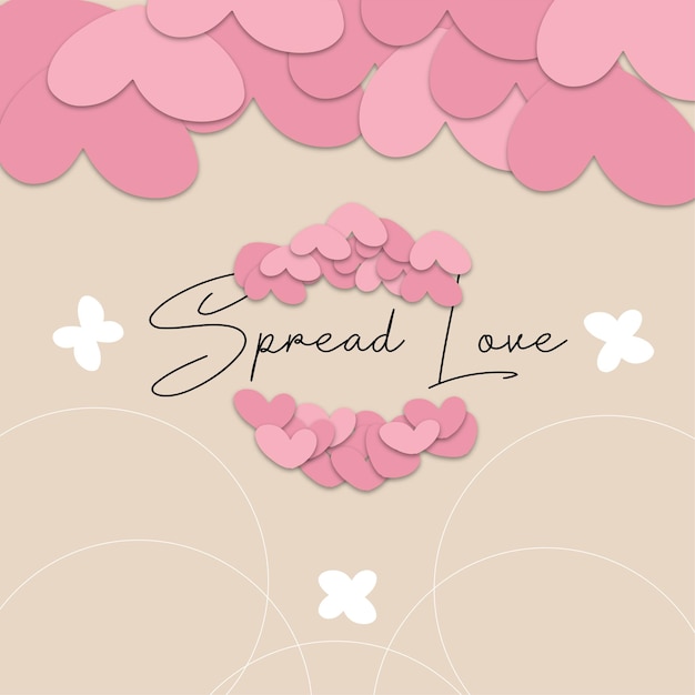 Fondo de tarjetas de San Valentín. Ilustración vectorial.