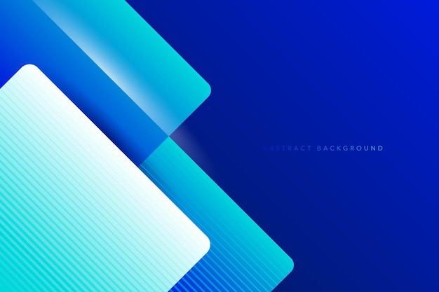Fondo de tecnología 3D abstracto y geométrico azul