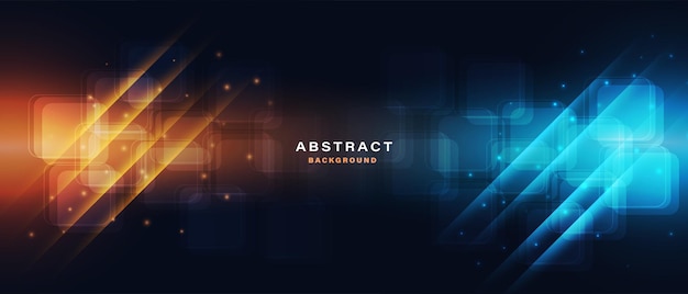 Fondo de tecnología abstracta de alta tecnología con efecto de luz