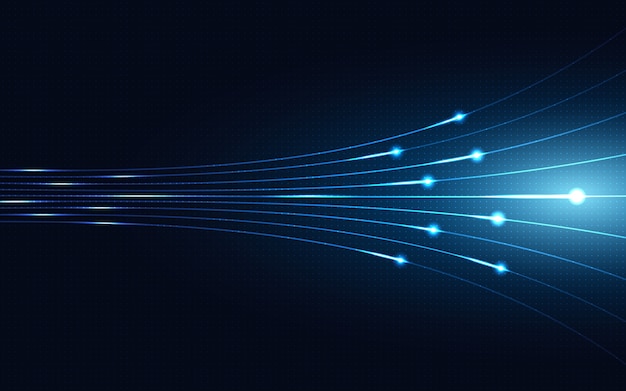 Fondo de tecnología abstracta azul.