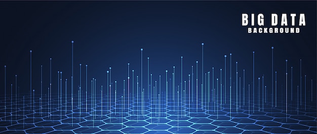 Fondo de tecnología abstracta con Big Data