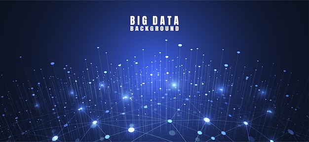 Fondo de tecnología abstracta con Big Data