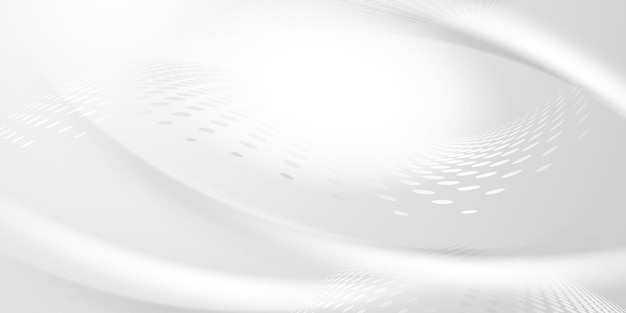fondo de tecnología abstracta blanca moderna ilustración vectorial
