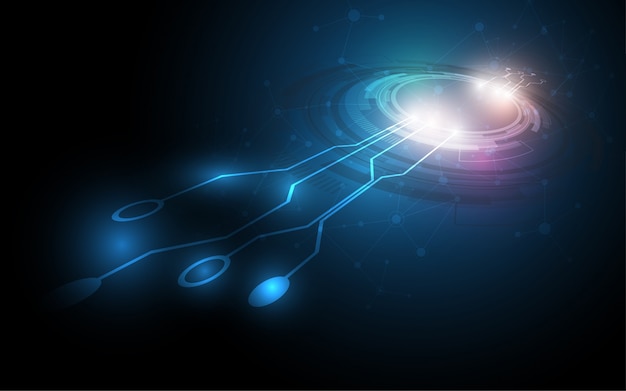 Fondo de tecnología abstracta Comunicación de alta tecnología