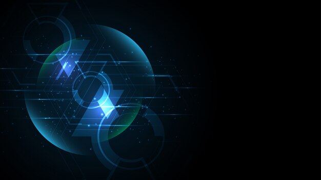 Fondo de tecnología abstracta Comunicación de alta tecnología