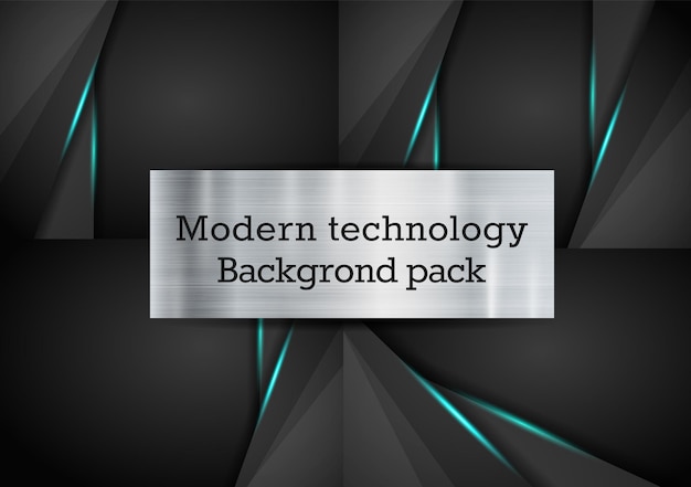 Fondo de tecnología abstracta Concepto de comunicación de alta tecnología Fondo de innovación digital futurista para la ciencia de conexión web global Patrón de triángulo rayas paquetes modernos dinámicos