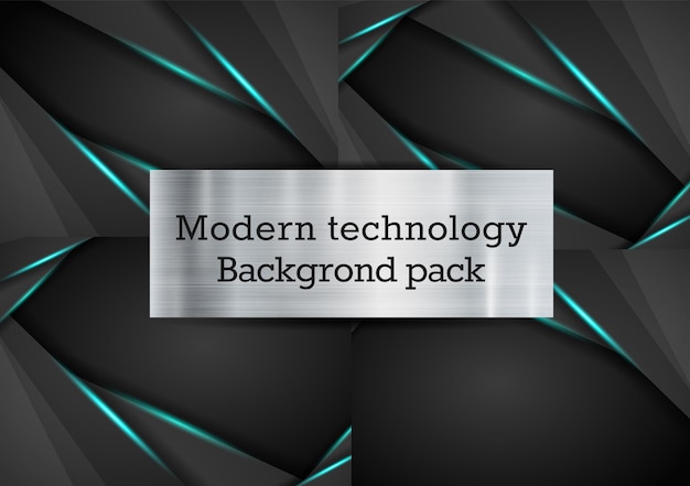 Fondo de tecnología abstracta Concepto de comunicación de alta tecnología Fondo de innovación digital futurista para la ciencia de conexión web global Patrón de triángulo rayas paquetes modernos dinámicos