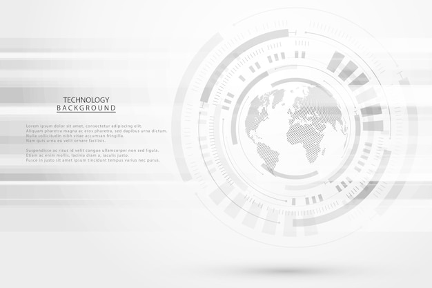 Fondo de tecnología abstracta Concepto de comunicación de alta tecnología Fondo de innovación digital futurista para web global, conexión, ciencia.
