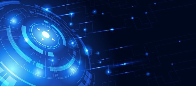 Fondo de tecnología abstracta concepto de comunicación fondo innovación