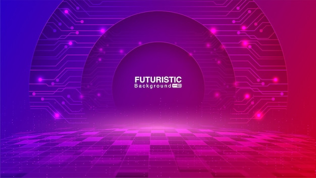 Fondo de tecnología abstracta. Concepto de fondo futurista. EPS vectoriales 10
