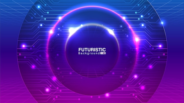 Fondo de tecnología abstracta. Concepto de fondo futurista. EPS vectoriales 10