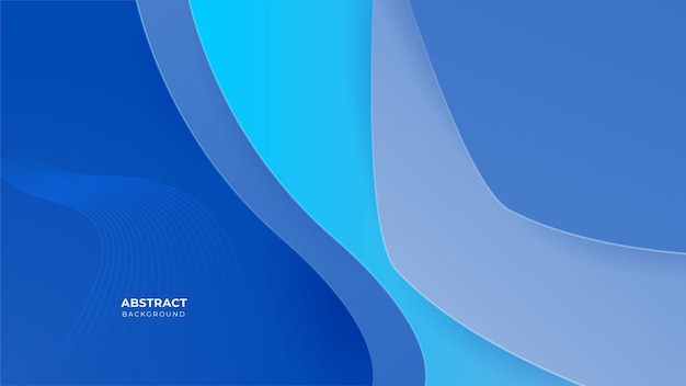 Fondo de tecnología abstracta corporativa de formas geométricas de banner azul moderno Plantilla web de fondo de presentación de patrón de banner de diseño gráfico abstracto de vector