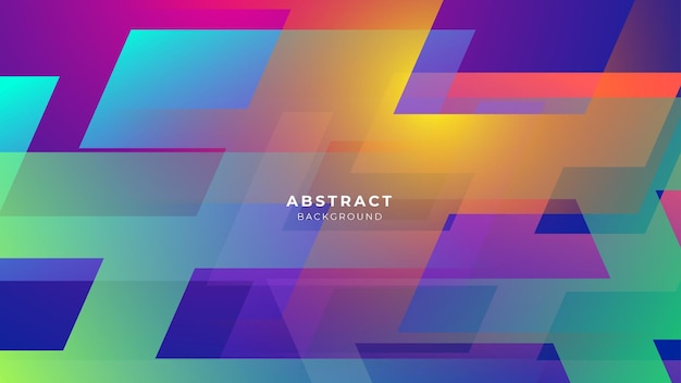 Fondo de tecnología abstracta corporativa de formas geométricas de banner colorido moderno Plantilla web de fondo de presentación de patrón de banner de diseño gráfico abstracto de vector