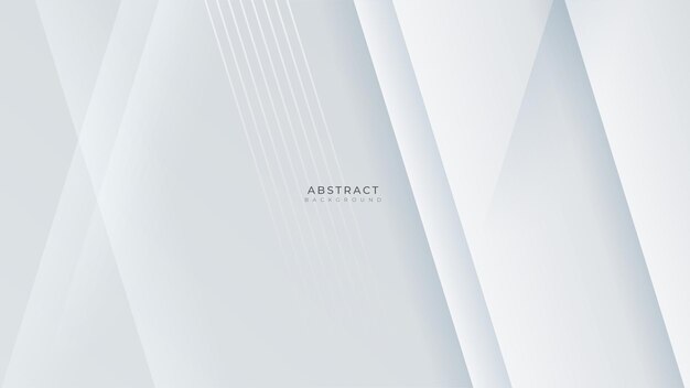Fondo de tecnología abstracta corporativa de formas geométricas blancas mínimas simples modernas Plantilla web de fondo de presentación de patrón de banner de diseño gráfico abstracto de vector