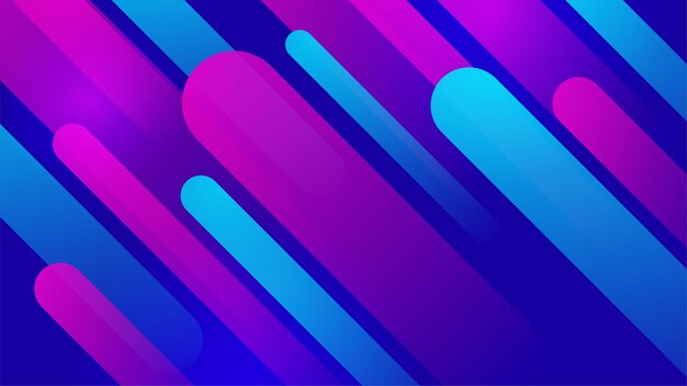 Fondo de tecnología abstracta con degradado de color azul y rosa Concepto de tecnología digital de computadora de alta tecnología Ilustración de vector de comunicación de tecnología abstracta