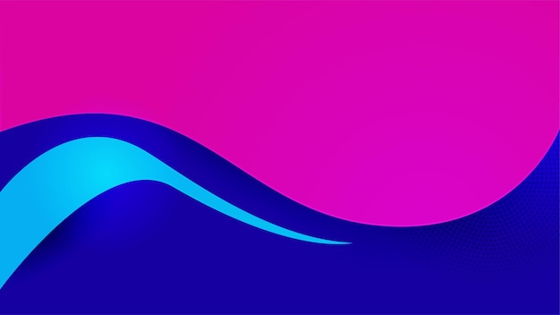 Fondo de tecnología abstracta con degradado de color azul y rosa Concepto de tecnología digital de computadora de alta tecnología Ilustración de vector de comunicación de tecnología abstracta