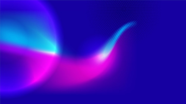 Fondo de tecnología abstracta con degradado de color azul y rosa Concepto de tecnología digital de computadora de alta tecnología Ilustración de vector de comunicación de tecnología abstracta