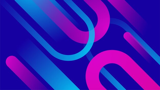 Fondo de tecnología abstracta con degradado de color azul y rosa Concepto de tecnología digital de computadora de alta tecnología Ilustración de vector de comunicación de tecnología abstracta