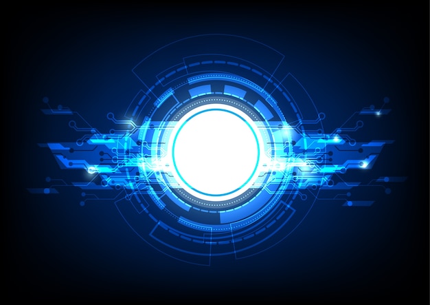Fondo de tecnología abstracta digital azul
