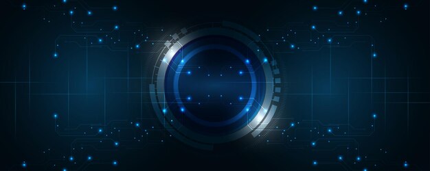 Fondo de tecnología abstracta Fondo de innovación de concepto de comunicación de alta tecnología