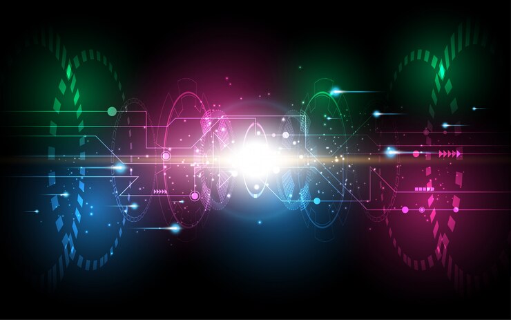Vector fondo de tecnología abstracta fondo de innovación de concepto de comunicación de alta tecnología
