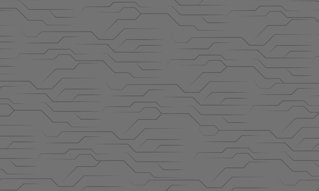 Fondo de tecnología abstracta gris de líneas suaves