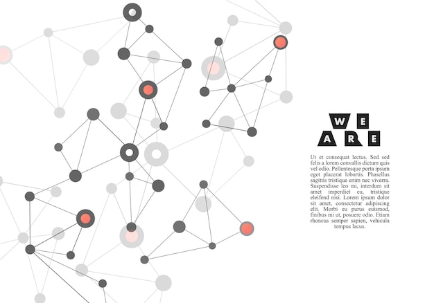 Fondo de tecnología abstracta Ilustración de estructura de triángulo vectorial