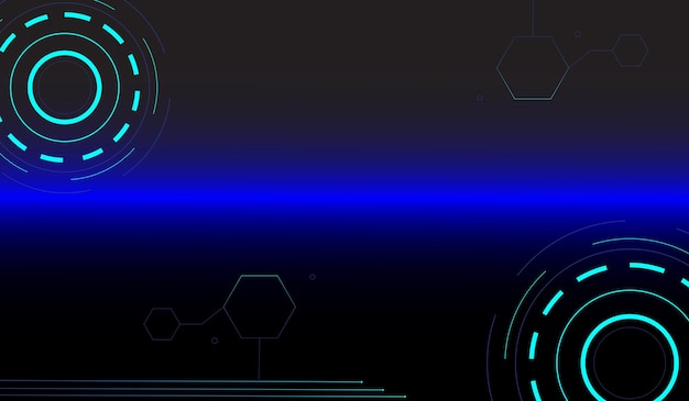Fondo de tecnología abstracta Ilustración de vector de fondo de innovación de concepto de comunicación de alta tecnología