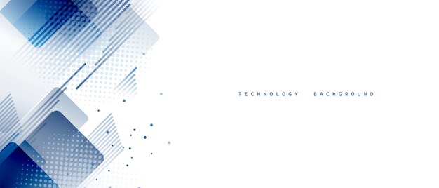 Fondo de tecnología abstracta ilustración vectorial de diseño moderno