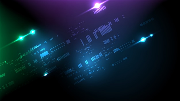 Fondo de tecnología abstracta Innovación de concepto de comunicación de alta tecnología