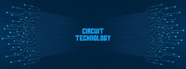 Fondo de tecnología abstracta, patrón de placa de circuito azul, microchip, línea eléctrica, espacio en blanco