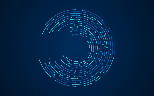 Fondo de tecnología abstracta placa de circuito