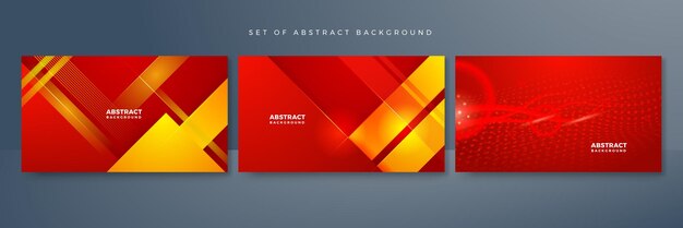 Fondo de tecnología abstracta roja y naranja moderna con puntos de conexión digital luces y líneas de velocidad hexagonal Fondo de partículas tecnológicas Fondo de concepto de alta tecnología digital