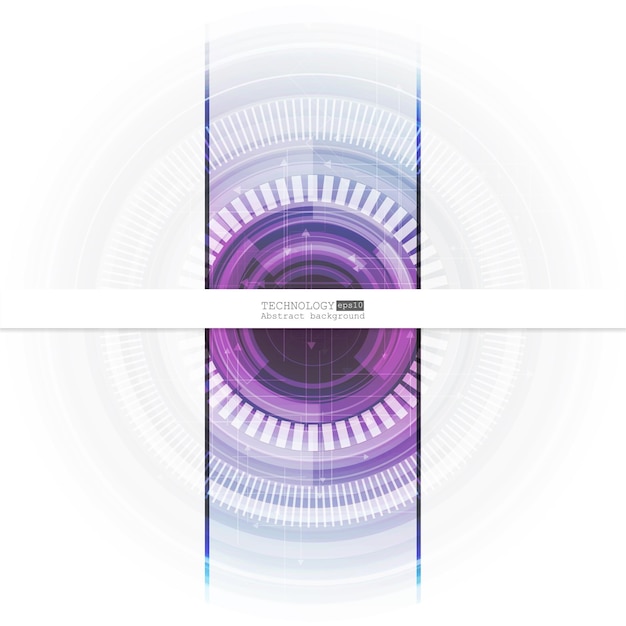 Vector fondo de tecnología abstracta con varios elementos tecnológicos. ilustración vectorial 10 eps