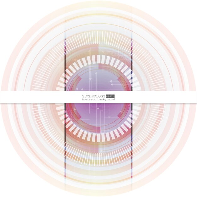 Fondo de tecnología abstracta con varios elementos tecnológicos. ilustración vectorial EPS 10.
