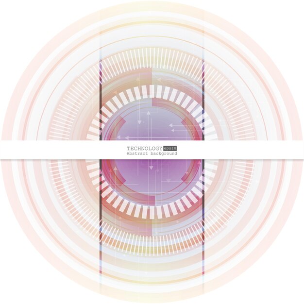 Vector fondo de tecnología abstracta con varios elementos tecnológicos. ilustración vectorial eps 10.