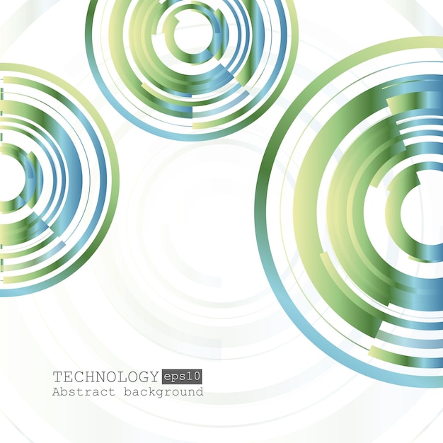Fondo de tecnología abstracta con varios elementos tecnológicos ilustración vectorial eps 10