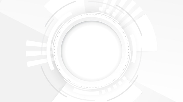 Fondo de tecnología abstracto blanco gris Alta tecnología de comunicación de conexión digital de alta tecnología