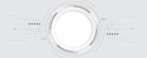 Fondo de tecnología abstracto blanco gris Alta tecnología de comunicación de conexión digital de alta tecnología
