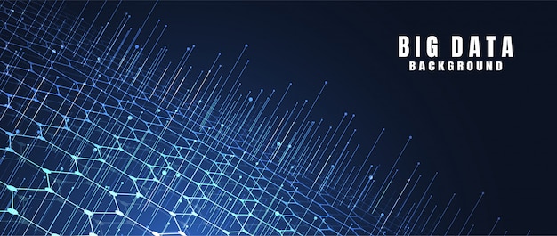 Fondo de tecnología abstracto con grandes datos. conexión a Internet