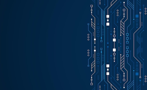Fondo de tecnología de alta tecnología de placas de circuitos