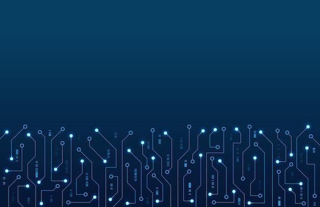 Fondo de tecnología de alta tecnología de placas de circuitos