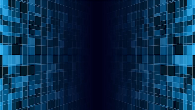 fondo de tecnología azul abstracto. ilustración vectorial