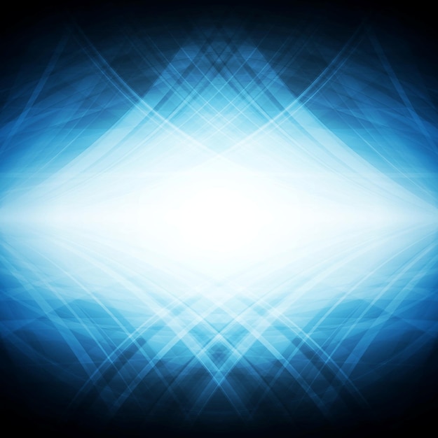 Fondo de tecnología azul brillante