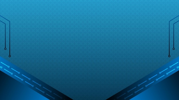 Fondo de tecnología azul futurista con elementos de diseño de circuitos