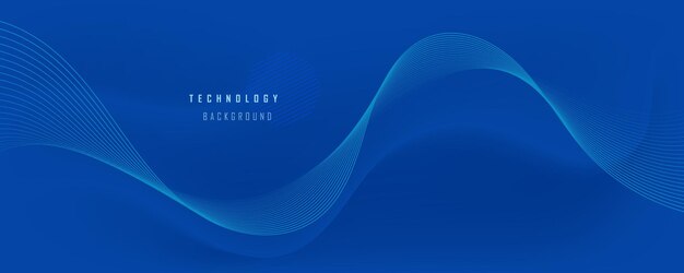 Fondo de tecnología azul vectorial abstracto EPS10