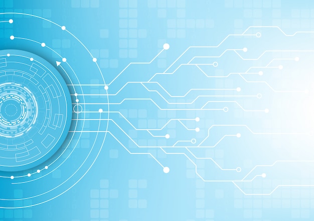 Fondo de tecnología de circuito con digital de alta tecnología.